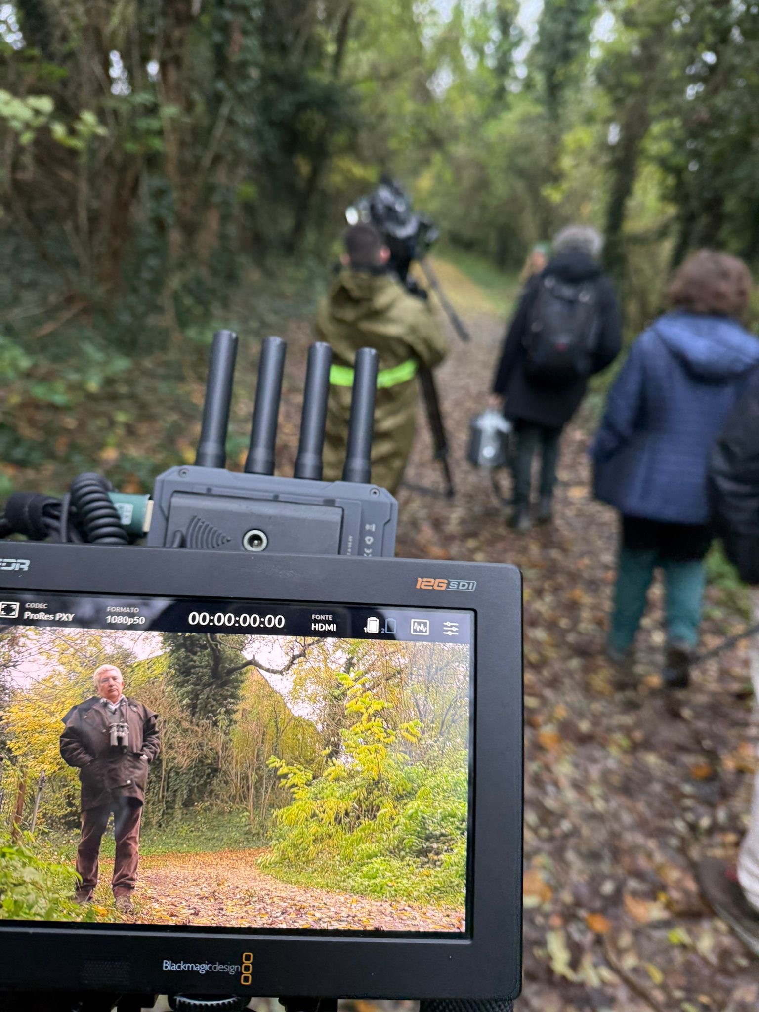backstage documentario Geo&Geo RAI, troupe e monitor - portfolio Andrea Rebecchi